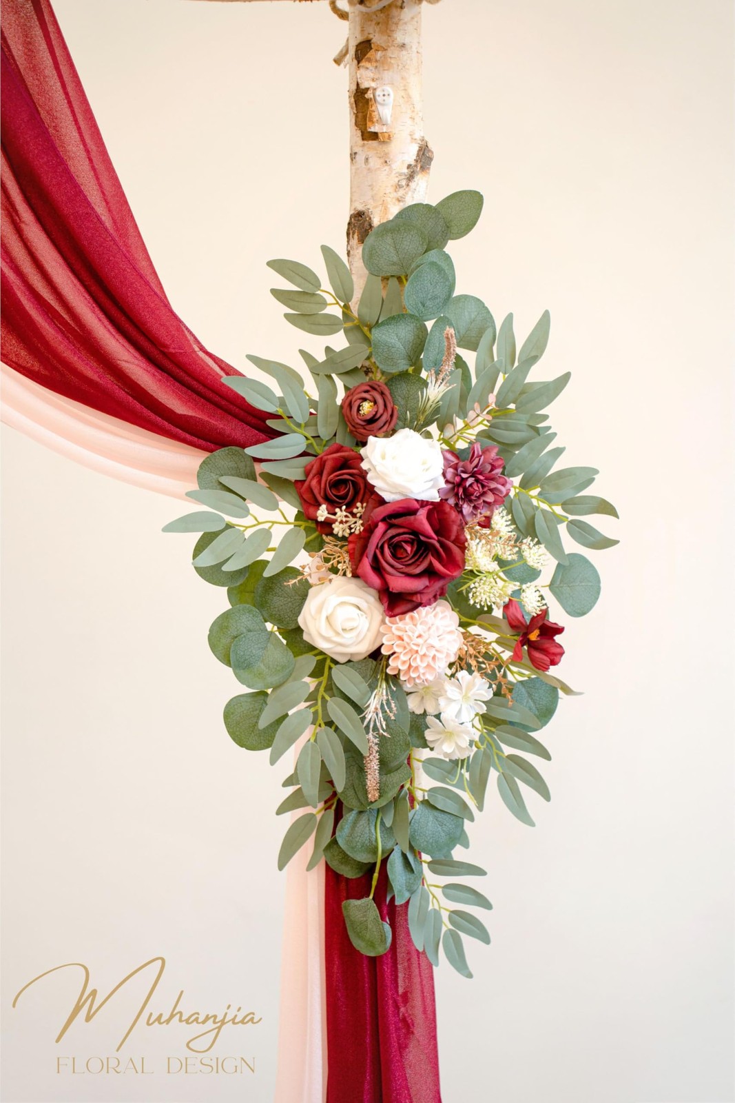 Artificial Wedding Arch Flowers Kit(Pack of 4),2Pcs Artificial Flower Arch De…