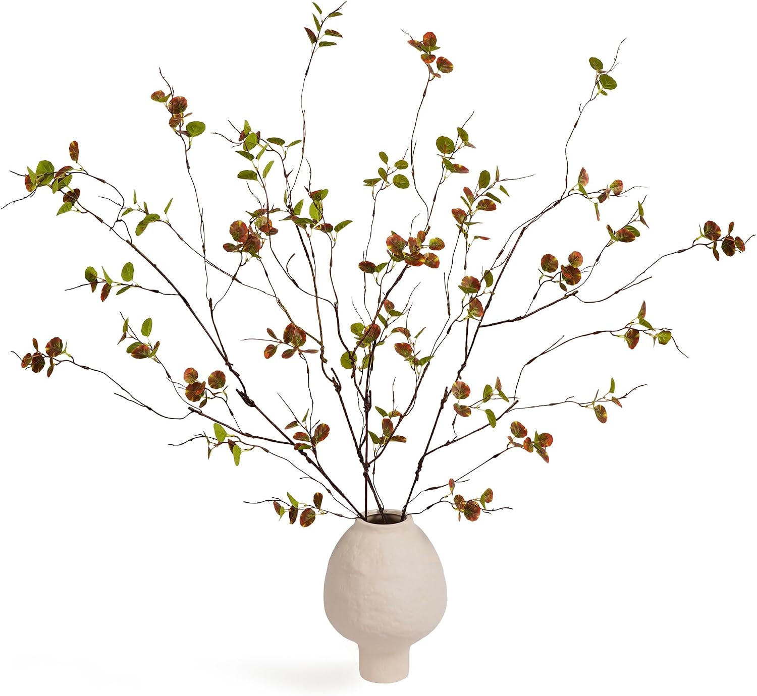 Artificial Eucalyptus Stems for Vase 4PC – 36 Inch Fake Plant Branches for Indoo