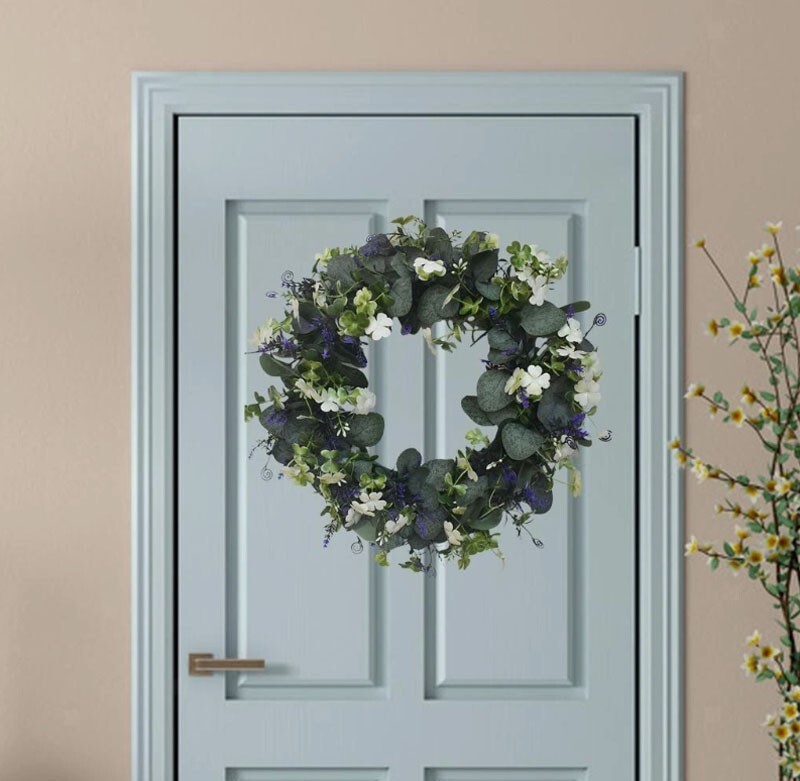 Eucalyptus Wreath Front Door Greenery Garland Garden Christmas