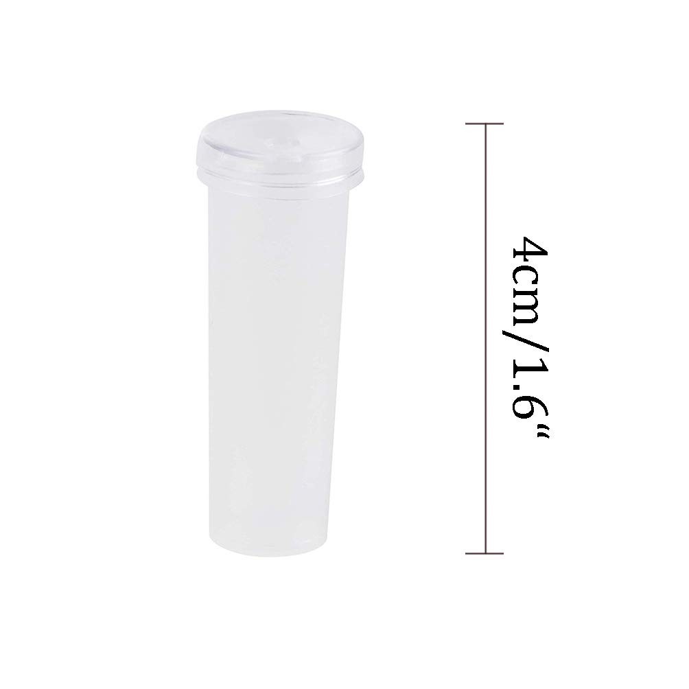 50 Pcs Transparent Plastic Flower Water Tubes Floral Tube for Flower Arrangem…