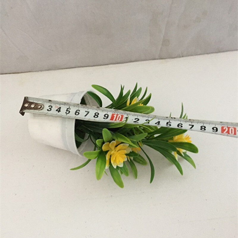 Flower Fake False Plants Flowers Artificial Garden Home Decor With Pot Outdoor