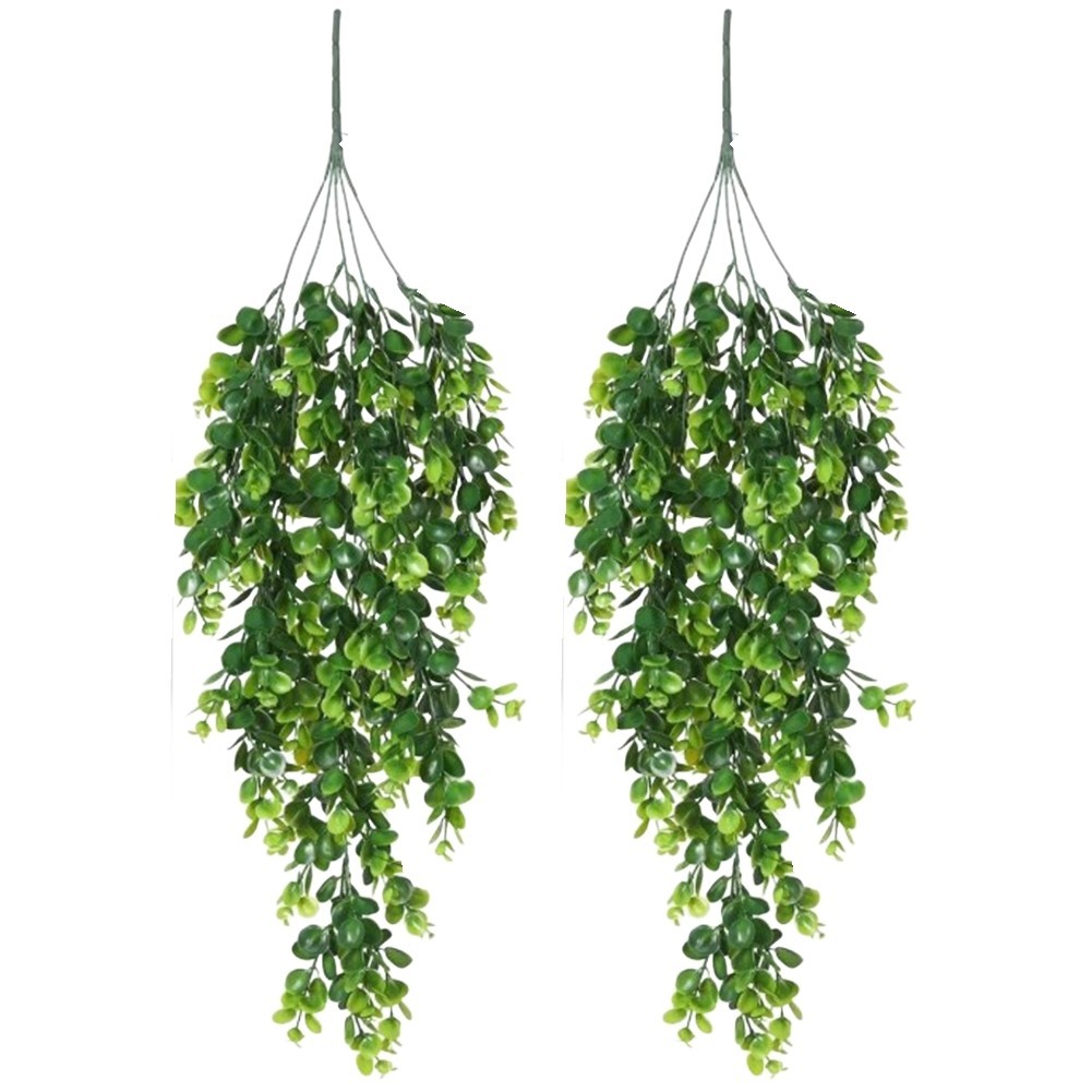 Artificial Eucalyptus Leaves Rattan Plants Set for Floral Arrangements
