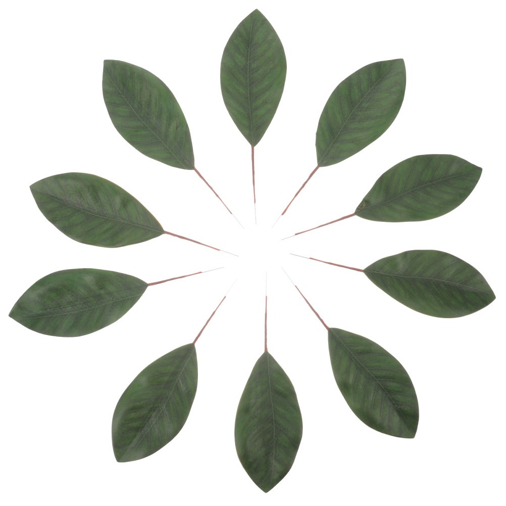 10 Pcs Cloth Green Leaves Decor Wedding Signature Floral Arrangement Prop