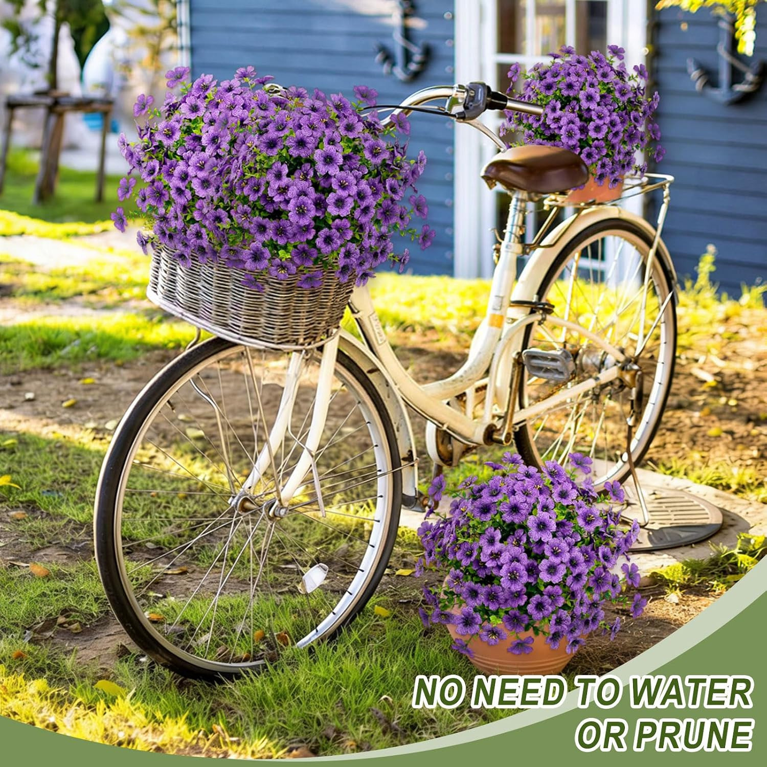 Purple UV Resistant Artificial Topiary Ball Trees – 2 Pack for Outdoor Decor