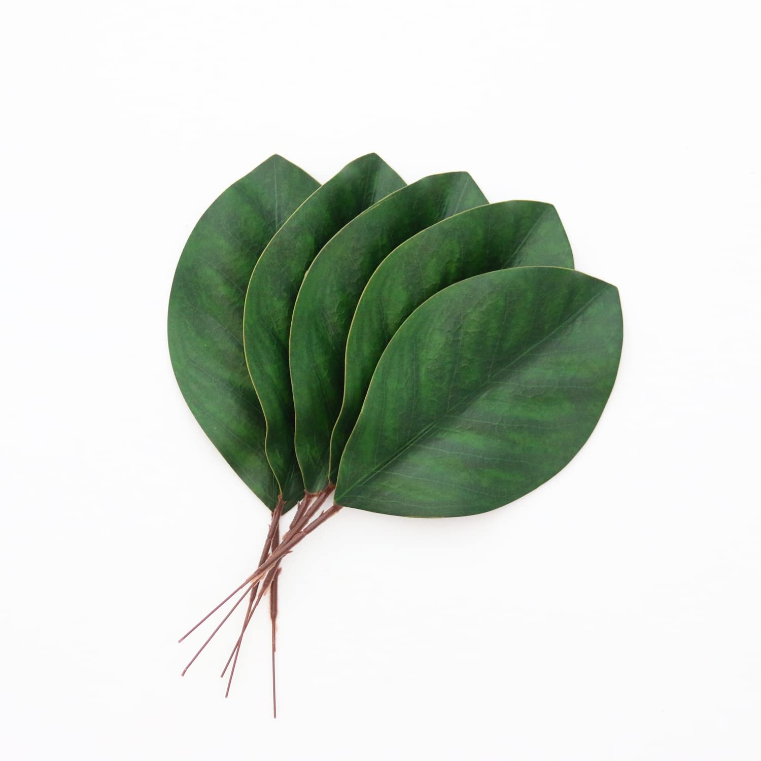 Artificial Green Magnolia Leaves Pack of 40 for Wedding Decor, Home Decor, In…
