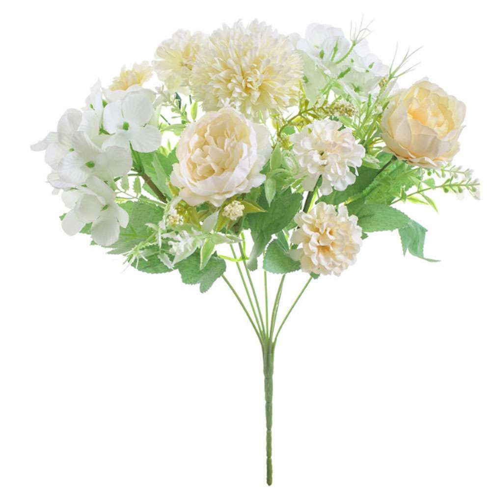 Silk Peony Artificial Fake Flowers Bunch Bouquet Home Wedding Party DIY Decor