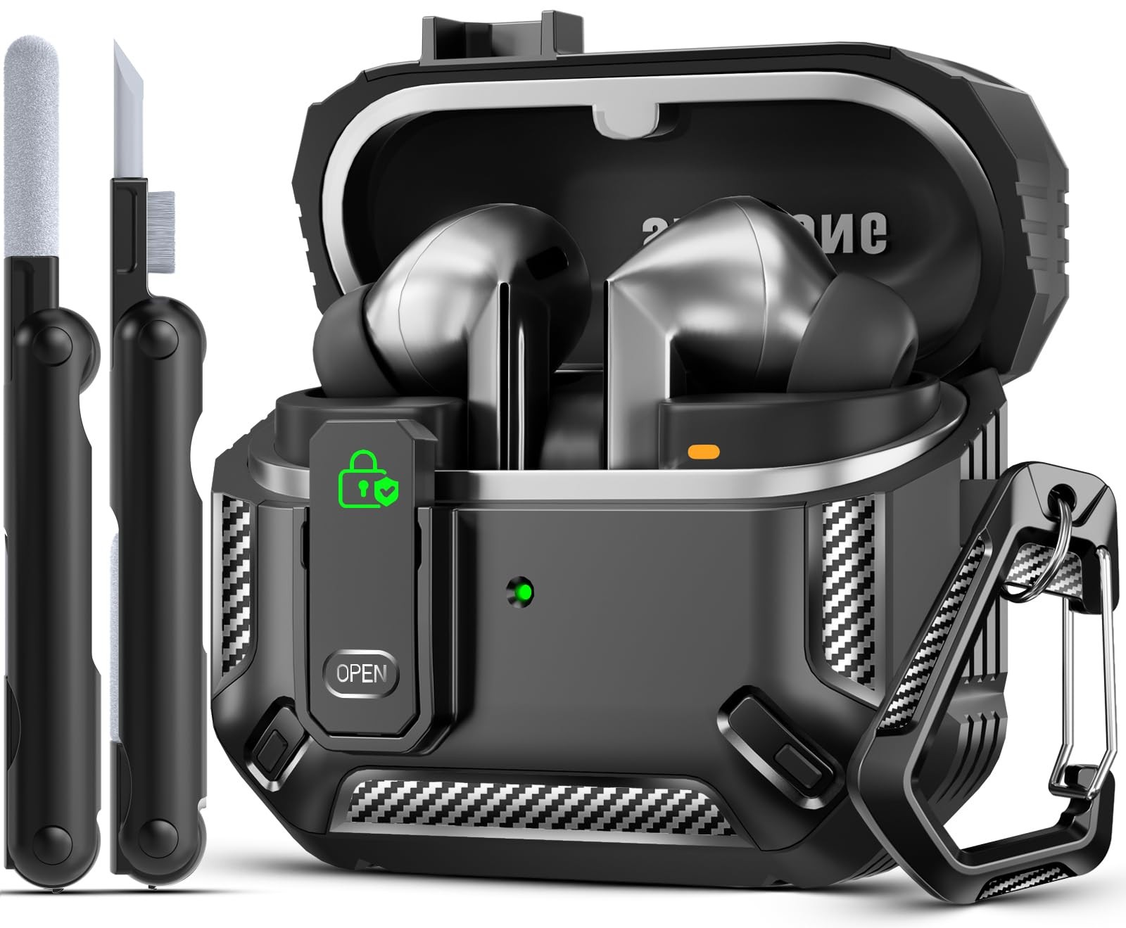 Lock Fit Designed for Samsung Galaxy Buds3 FE (2025) / A-A-A-balck