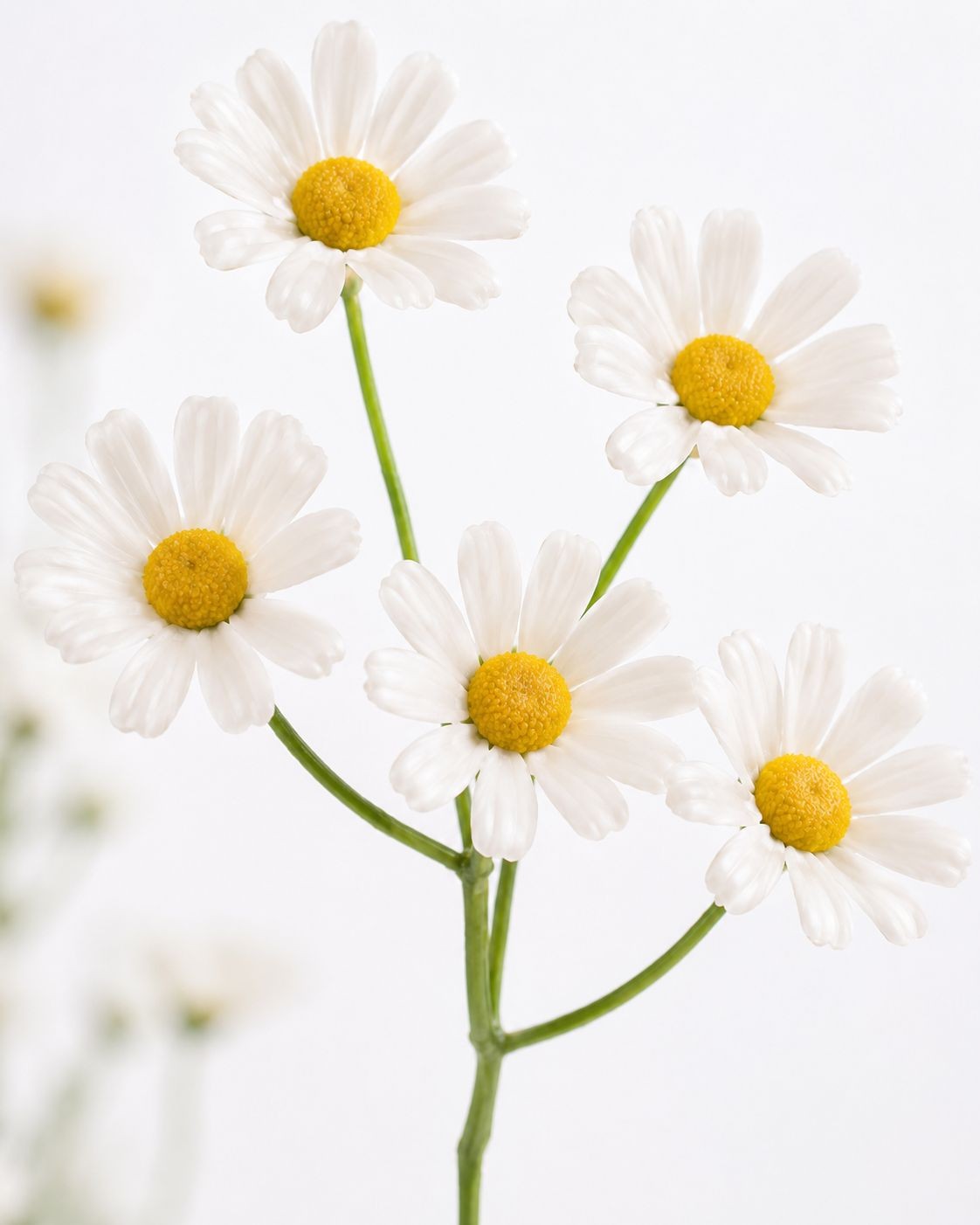 10 Artificial Daisy Stems White Daisy Spray Faux Wildflowers Small Daisy Flowers