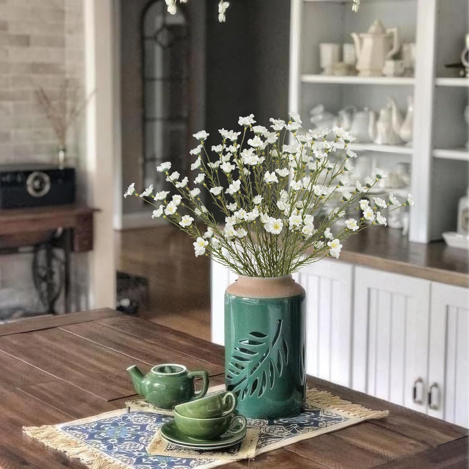 10 Pcs Artificial Wildflowers with Stems Bulk Silk Spring Flowers 21