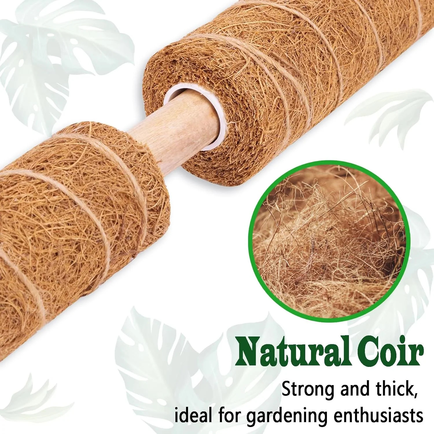 4 Pack 22 Inch Moss Poles, Stackable Moss Pole for Plants Monstera, 70 Inch Tall