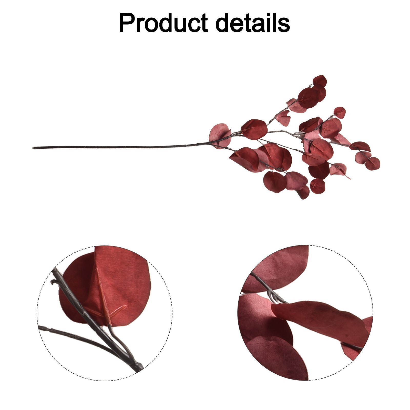 Eucalyptus Leaf Artificial Plants Wall MoneyFake Flowers Arrangement Accessories
