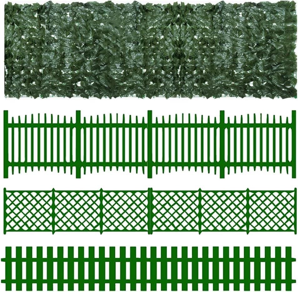 9.6”x8” Faux Ivy Hedge Fence – Durable, UV Blockage for Perfect Garden Privacy