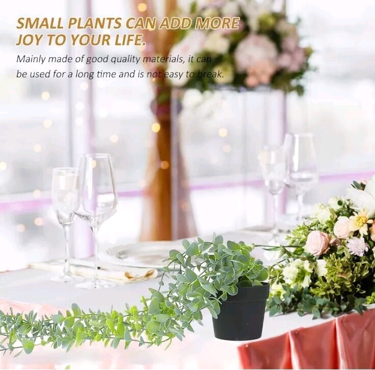 Artificial Hanging Plants for Shelf Fake Potted Greenery Plant Faux Mandala
