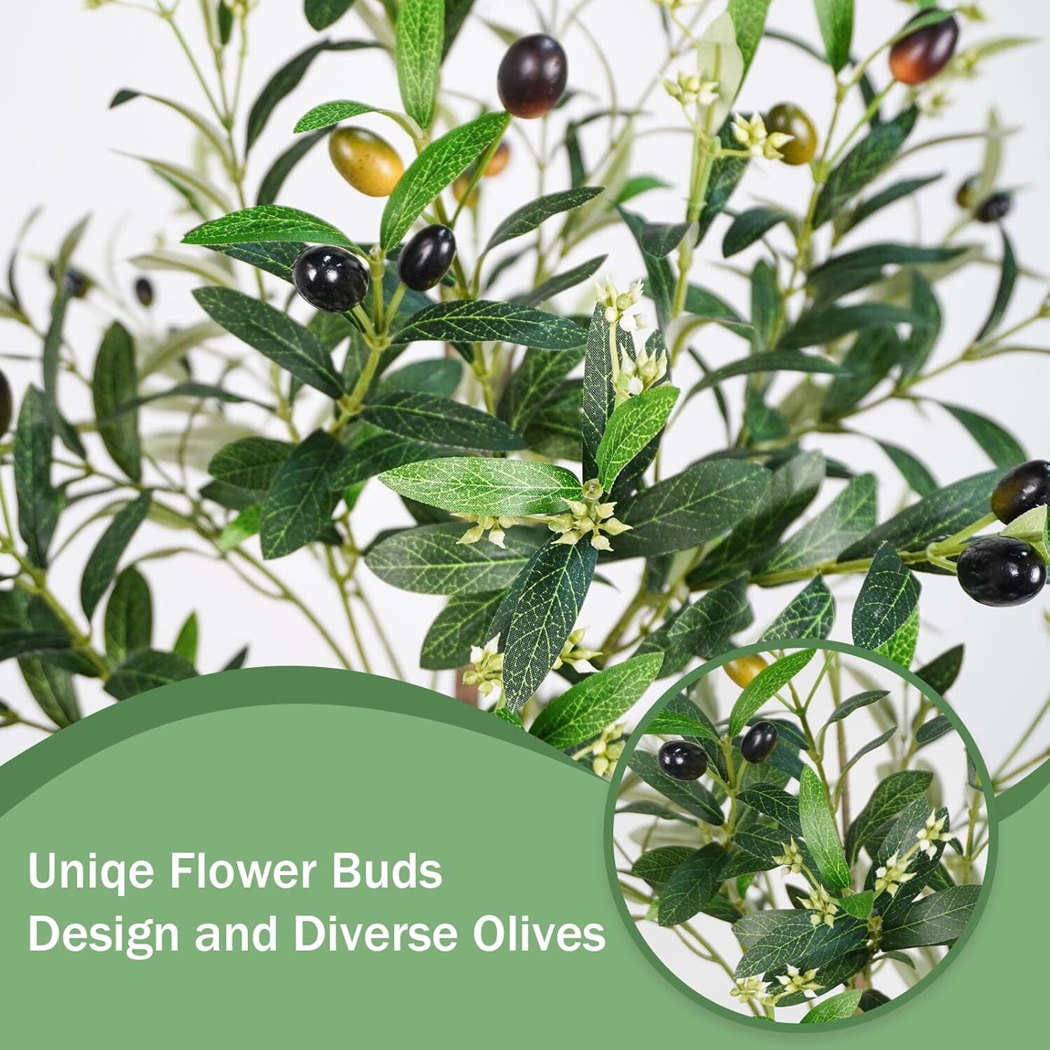 Artificial potted trees and flowerpots, indoor and outdoor silk plants