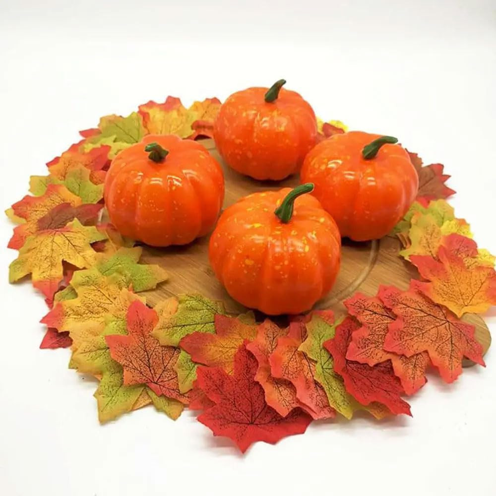 Separated Fake Fall Leaves Artificial Autumn Maple Leaf Room Decor for Home Part