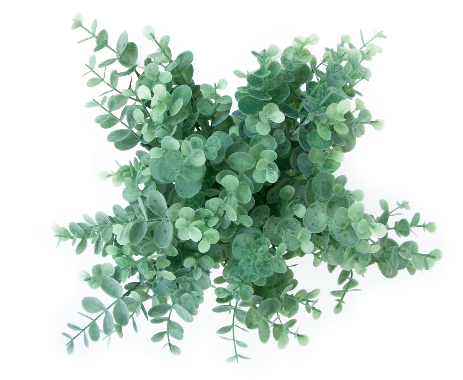 5Pcs Artificial Eucalyptus Stems，Artificial Greenery Fake Dust Frosted Eucaly…
