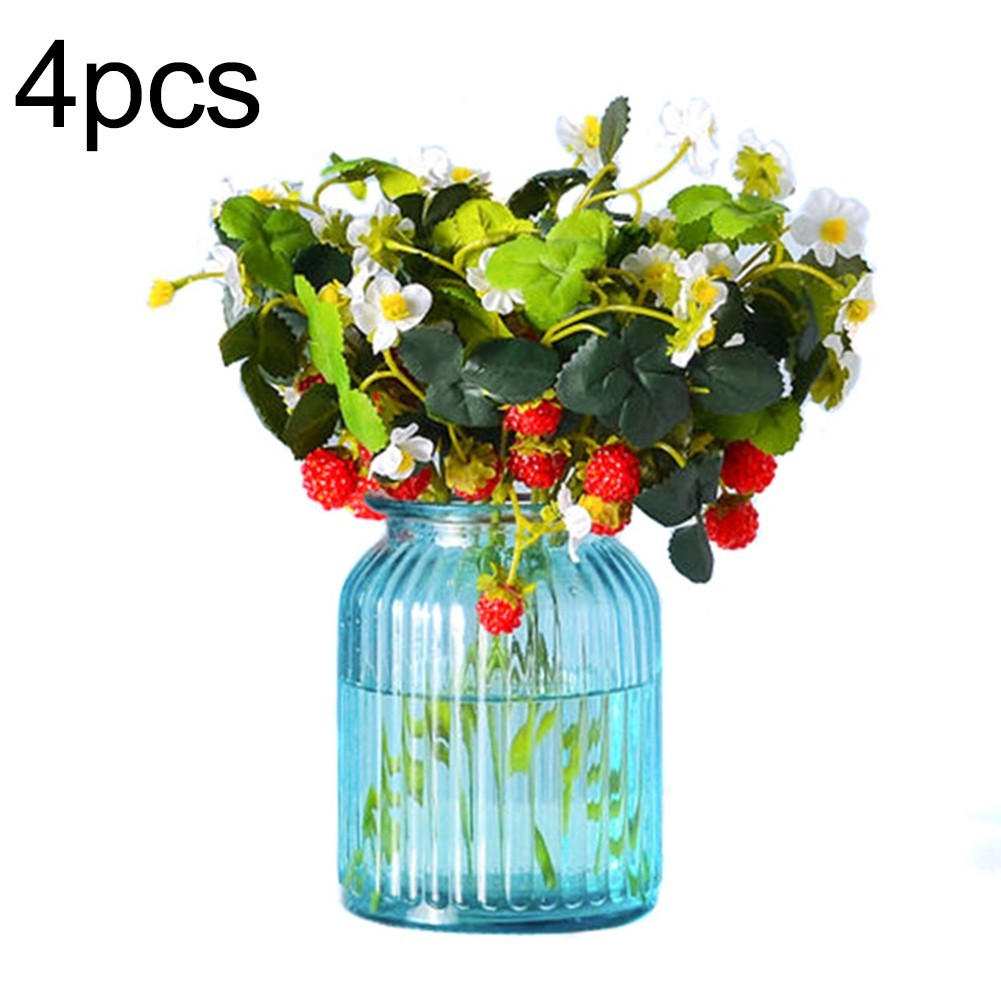 Strawberry Plants Fake Fruit Fake Strawberry Easy To Maintain Fake Fruit