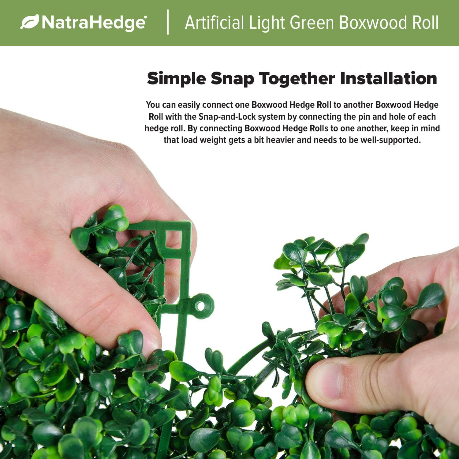 Natrahedge (33Sqft) Artificial Light Green Grass Wall Decor, Hedge Leaf Boxwood