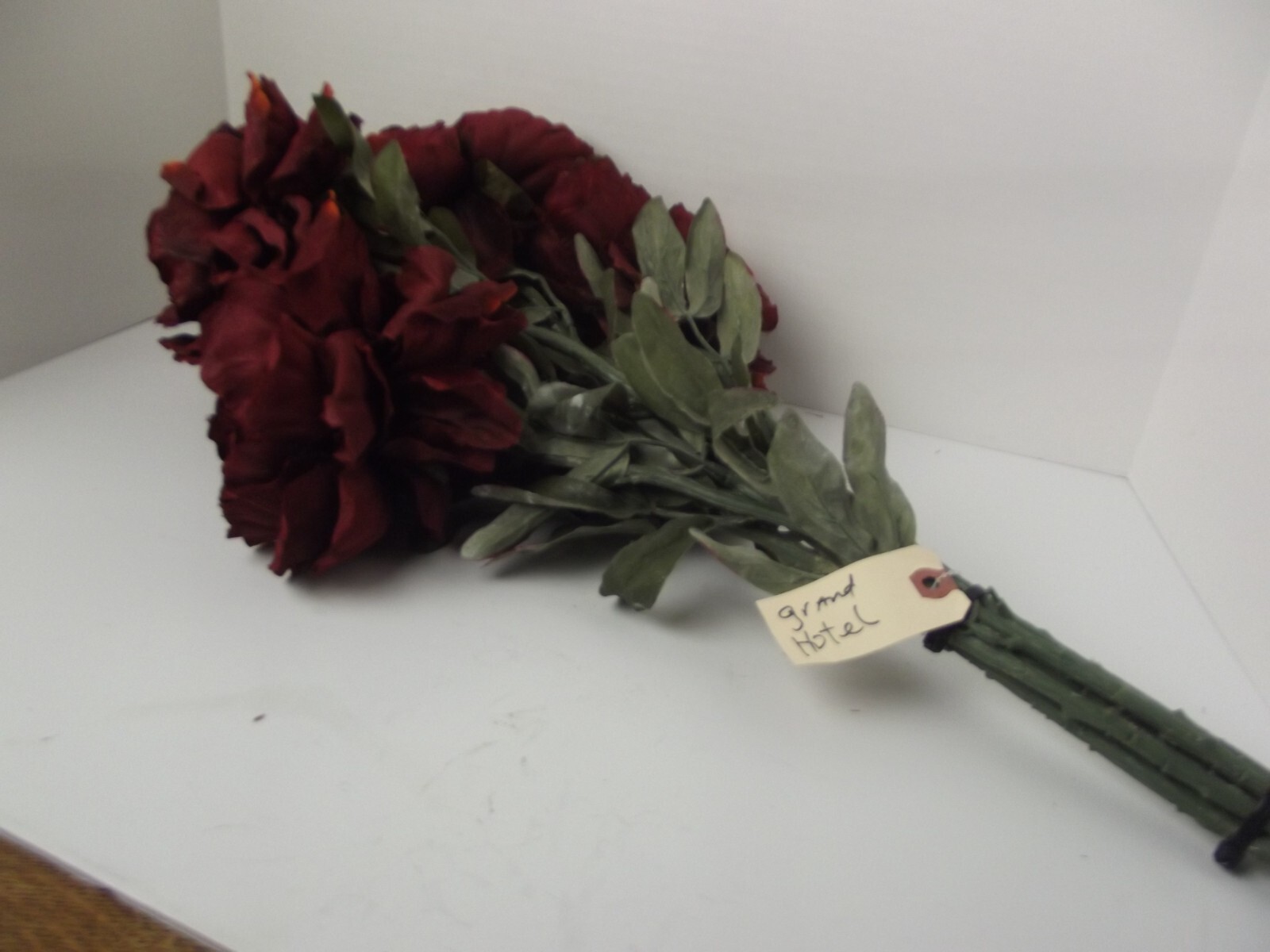 Disneyland Chrysanthemums Disney Grand Hotel Artificial Silk Fake Flowers Maroon