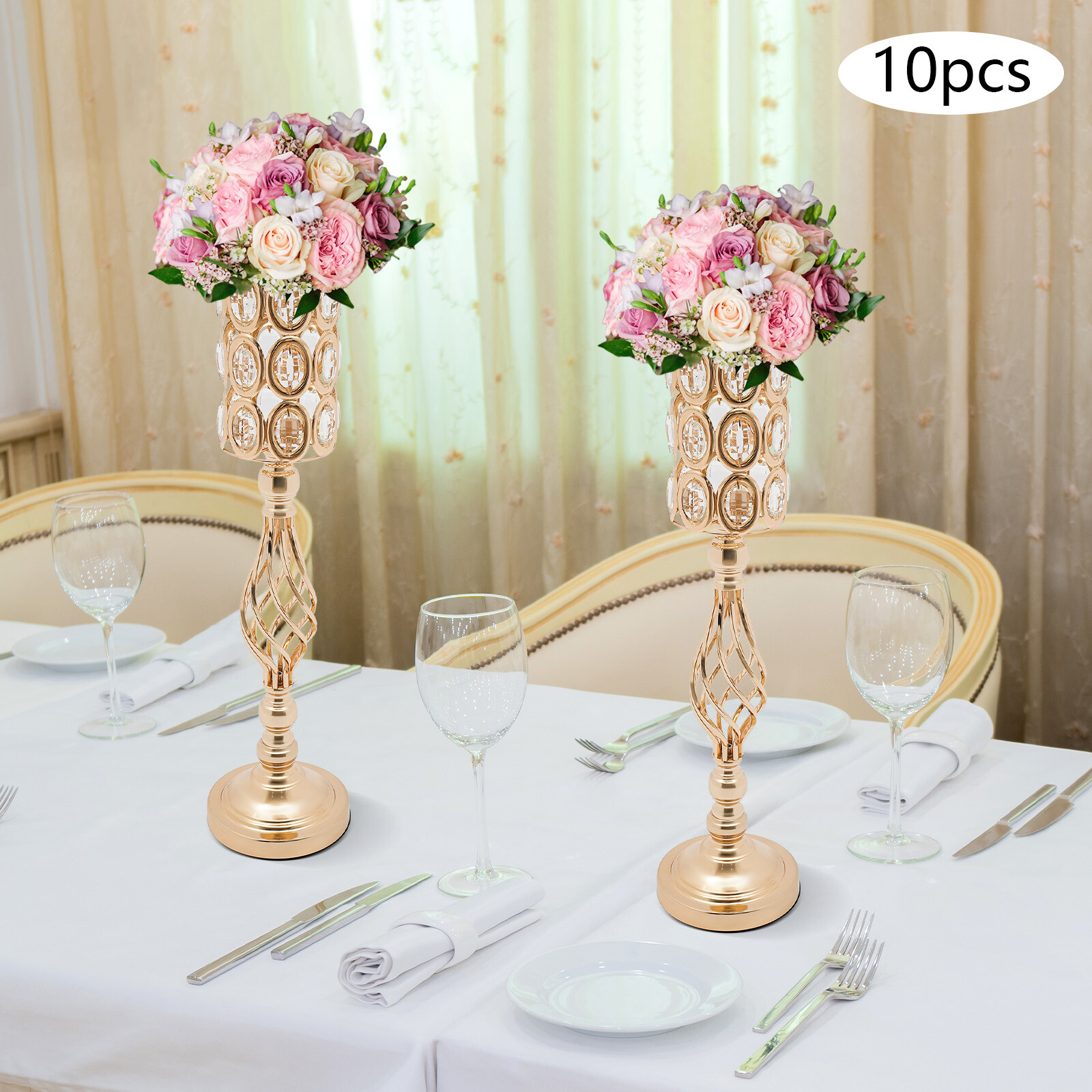 Wedding Flower Vases, 10Pcs Flower Vases for Centerpieces for Tables