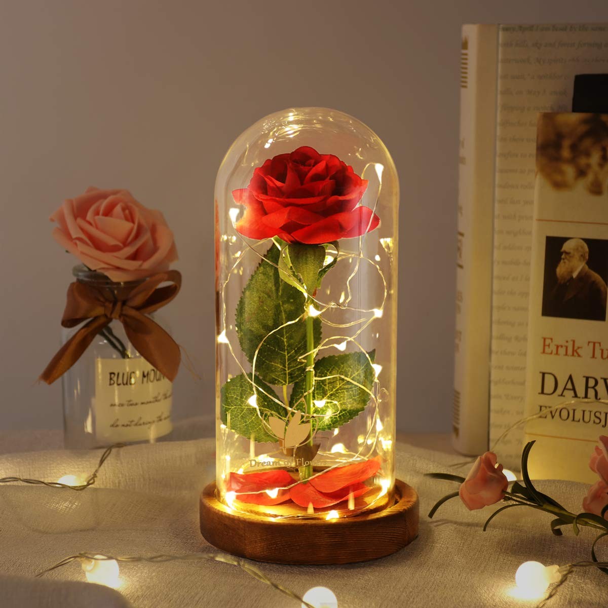 Beauty and the Beast Rose, Mothers Day Forever Preserved Flower Rose Gifts fo…