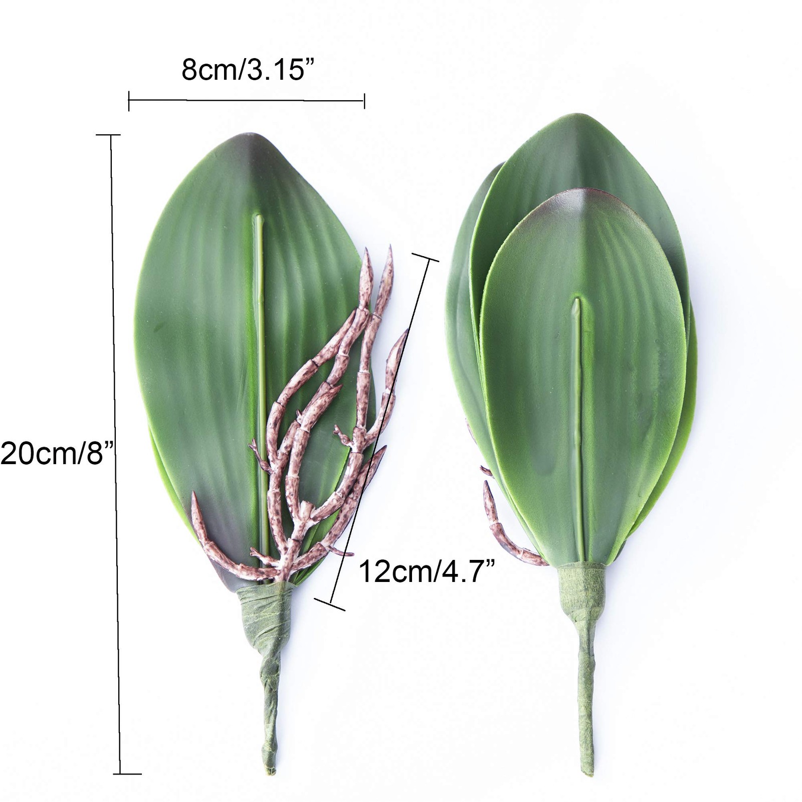 Orchid Leaves Artificial Phalaenopsis Stems Leaf Faux Cymbidium Flower Foliag…