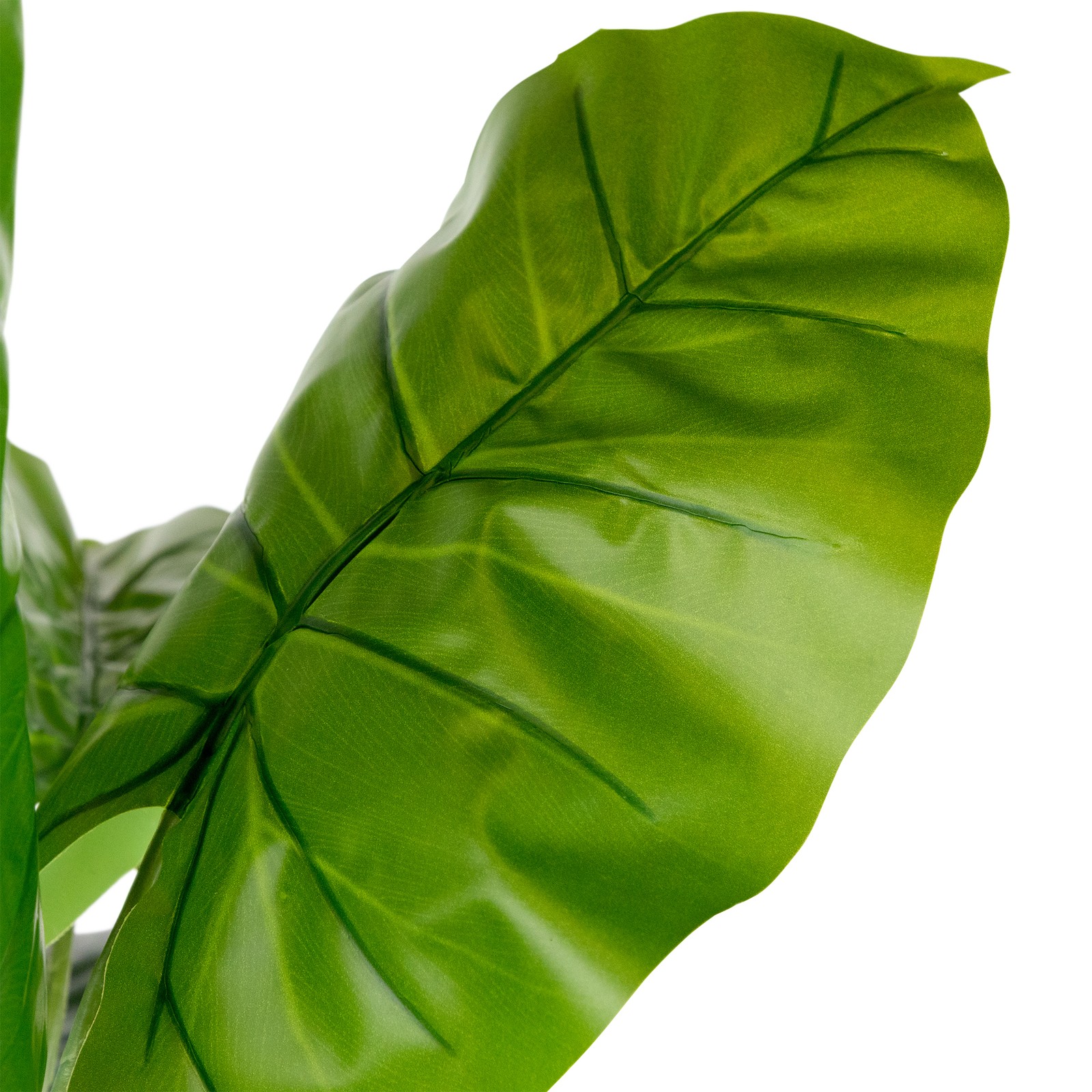 Northlight 49 Two Tone Green Wide Taro Leaf Artificial Potted Floor Plant