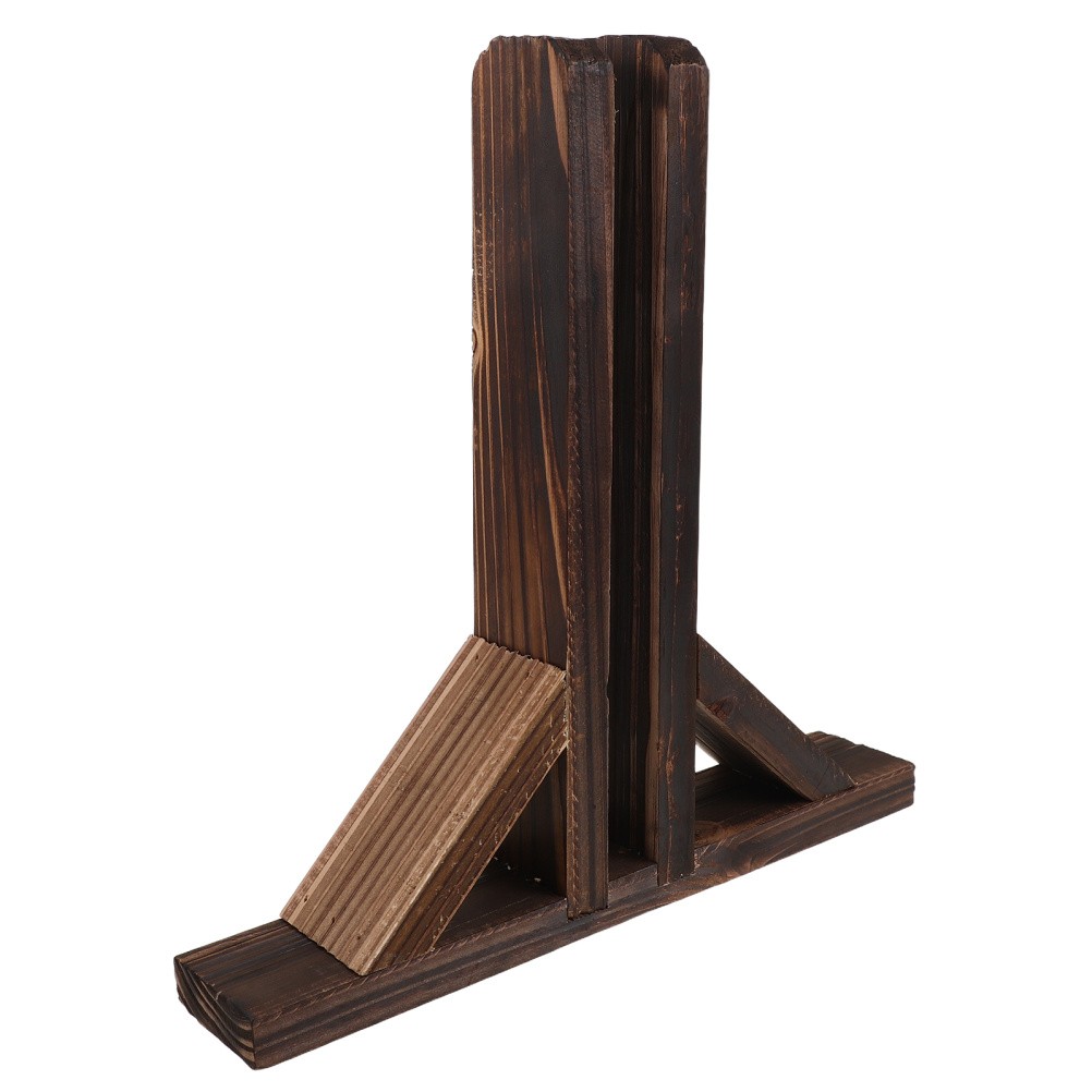 Gardening Wooden Fence Supplies Foot Stand Base for Small Accessories