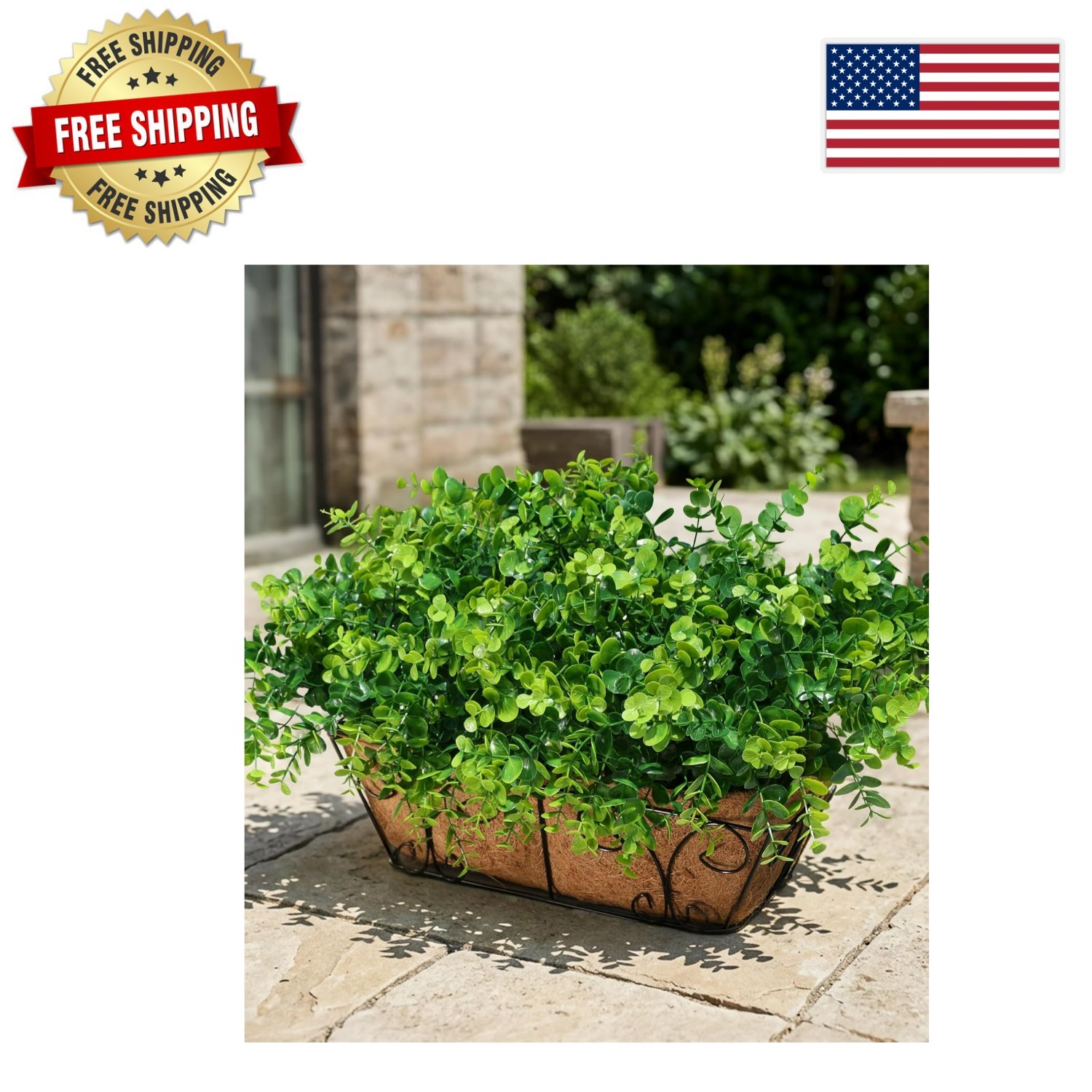 Chic 12 Bundle Artificial Eucalyptus – Durable Faux Plants for All Seasons