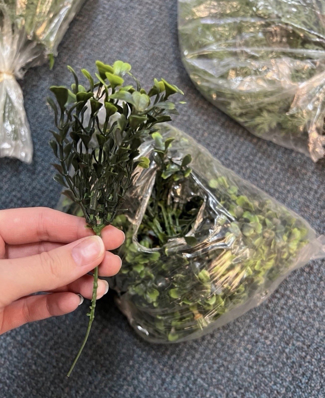 garland decor greens filler fluffy branches vintage picks plant Spring Foliage