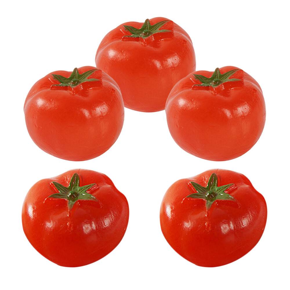 5PCS Simulation Mini Tomato Props Artificial Tomato Models Tomato Mini Decor