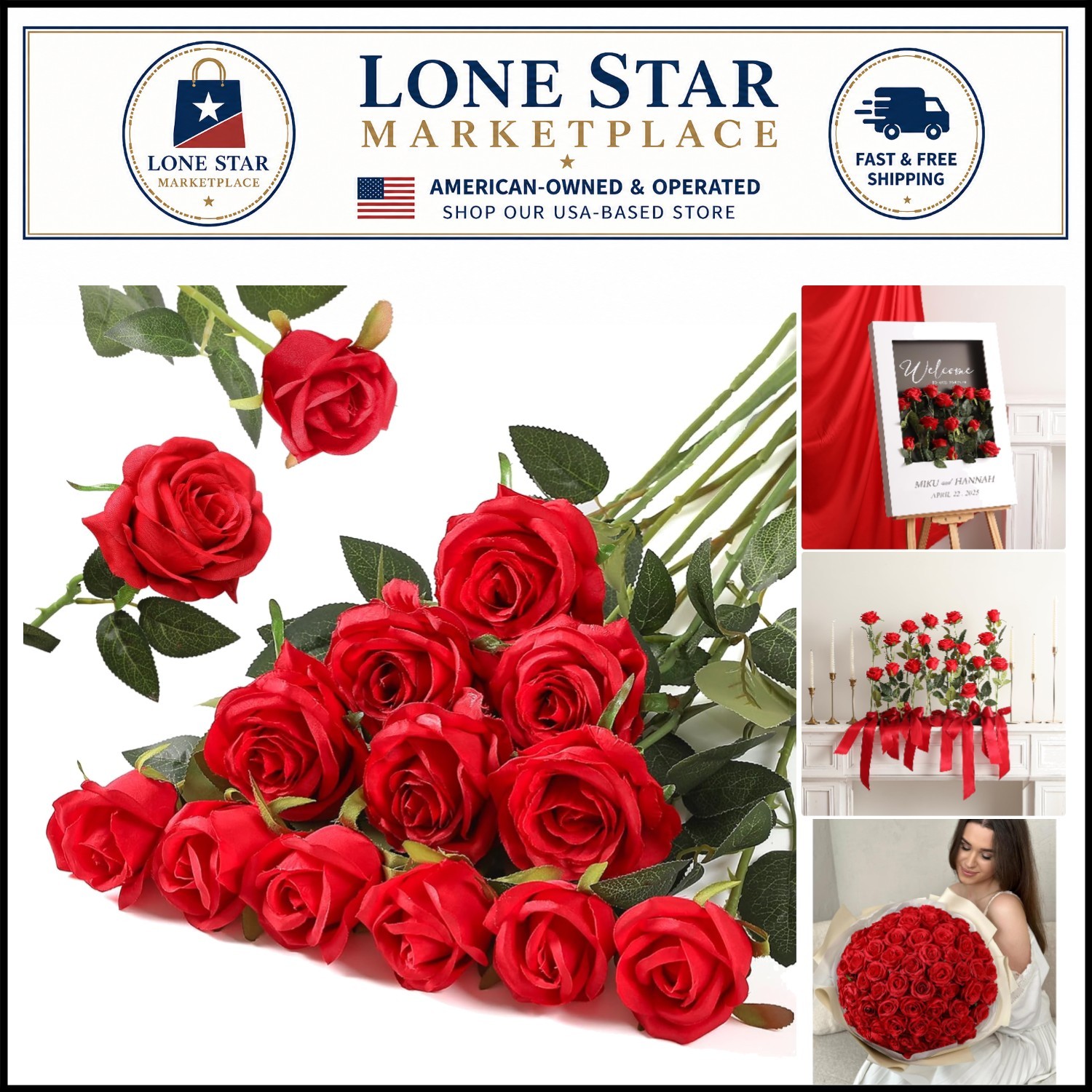 Versatile 12PCS Synthetic Rose Bouquet – Perfect for Weddings, Parties & Home