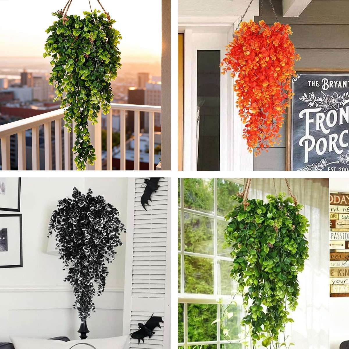 Artificial Hanging Flower Vine Plant Wedding Holiday Garden Indoor Outdoor Decor