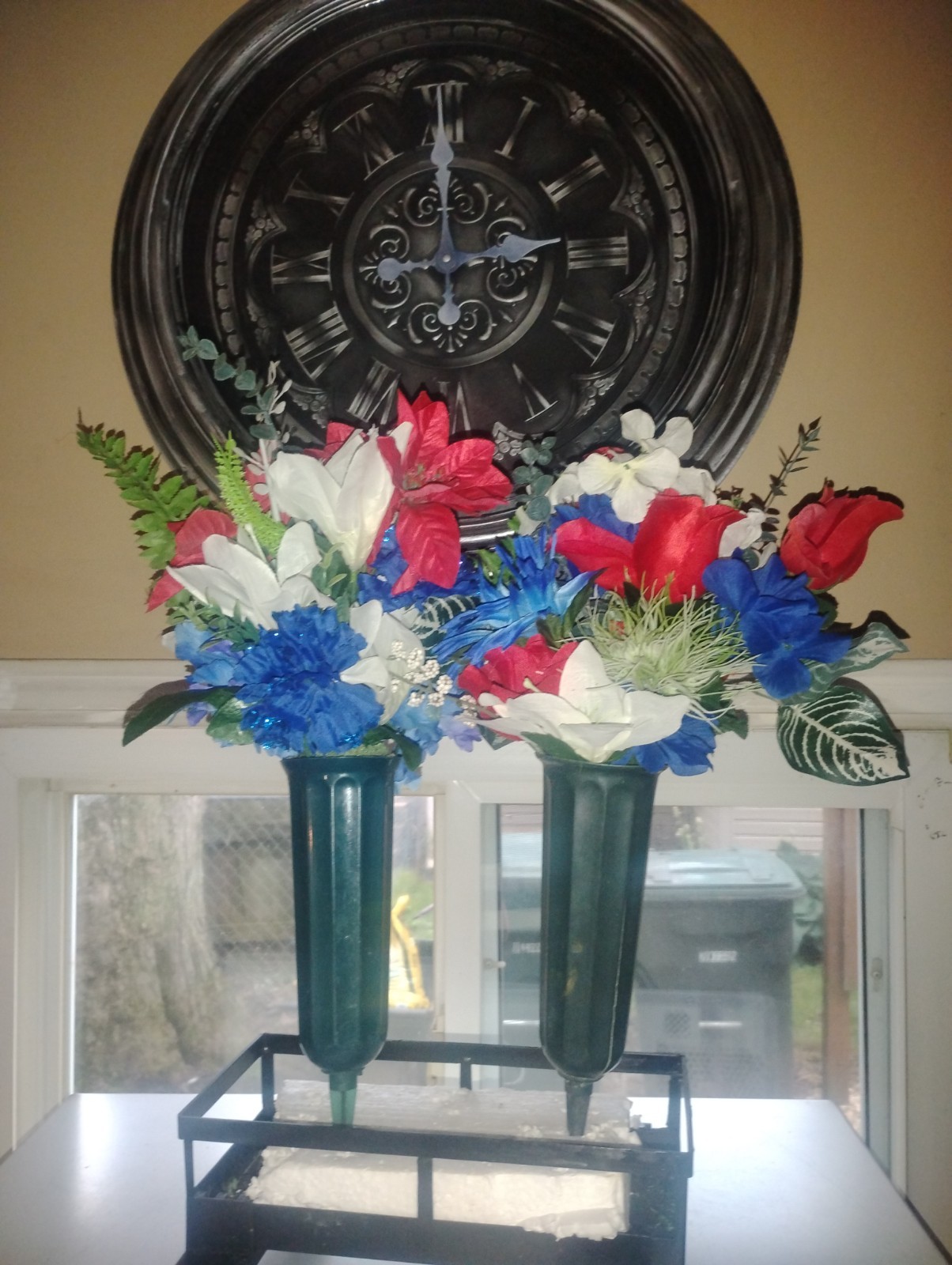 Artificial Fourth Of July Memorial Flowers