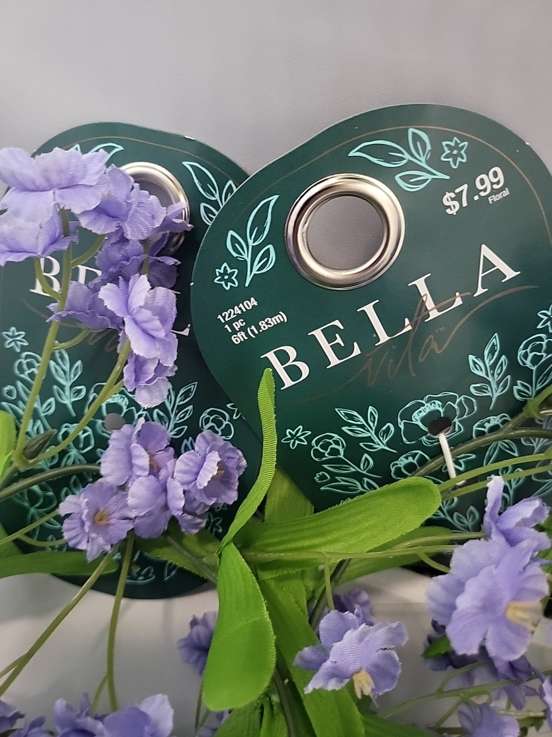 Set Of 2 – 6 Ft. Bella Synthetic Purple Flowers #1224104