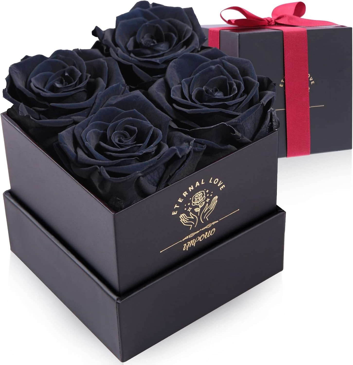 Black Preserved Rose in Elegant Box – Perfect Valentine’s & Birthday Gift