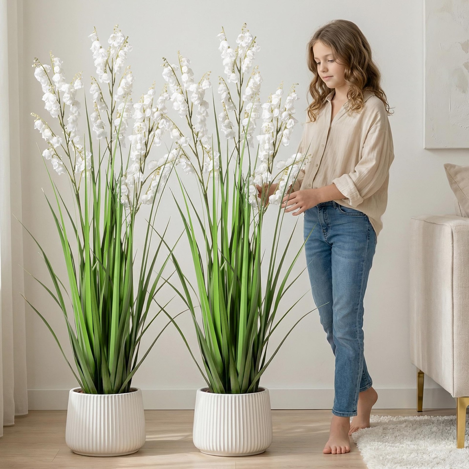 Fake Plants Home Decor Fake Flowers Artificial Plants Outdoor Tall Grass Plan…