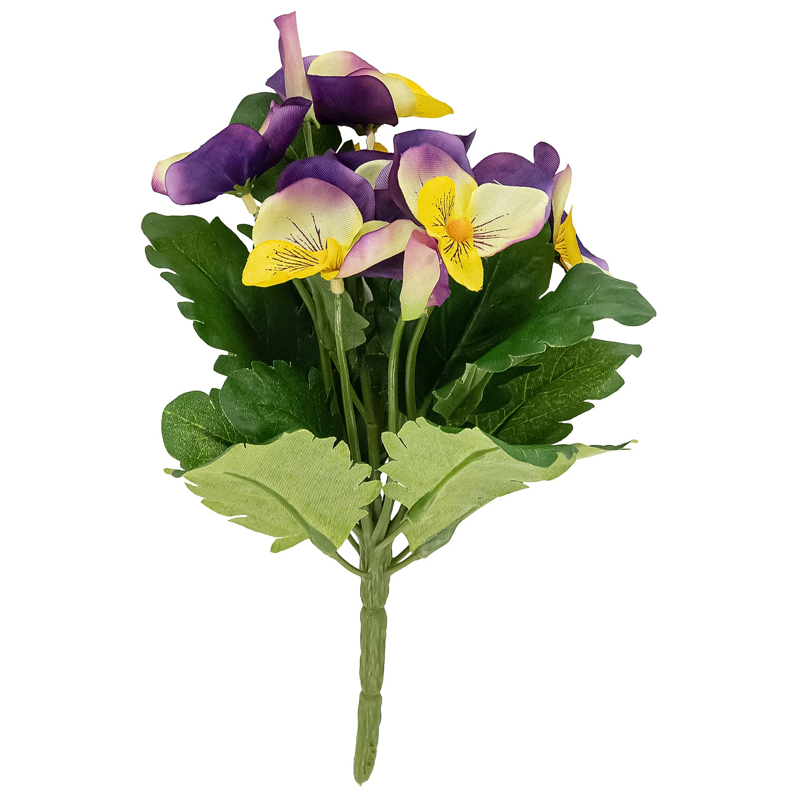 Allstate 8″ Lavender and Yellow Pansy Artificial Silk Floral Bouquet