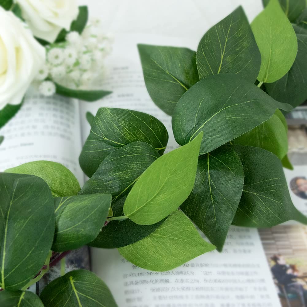 3Pcs Artificial Greenery Ivy Vines Kit, 6FT Odorless Silk Ivy Garland, Green …