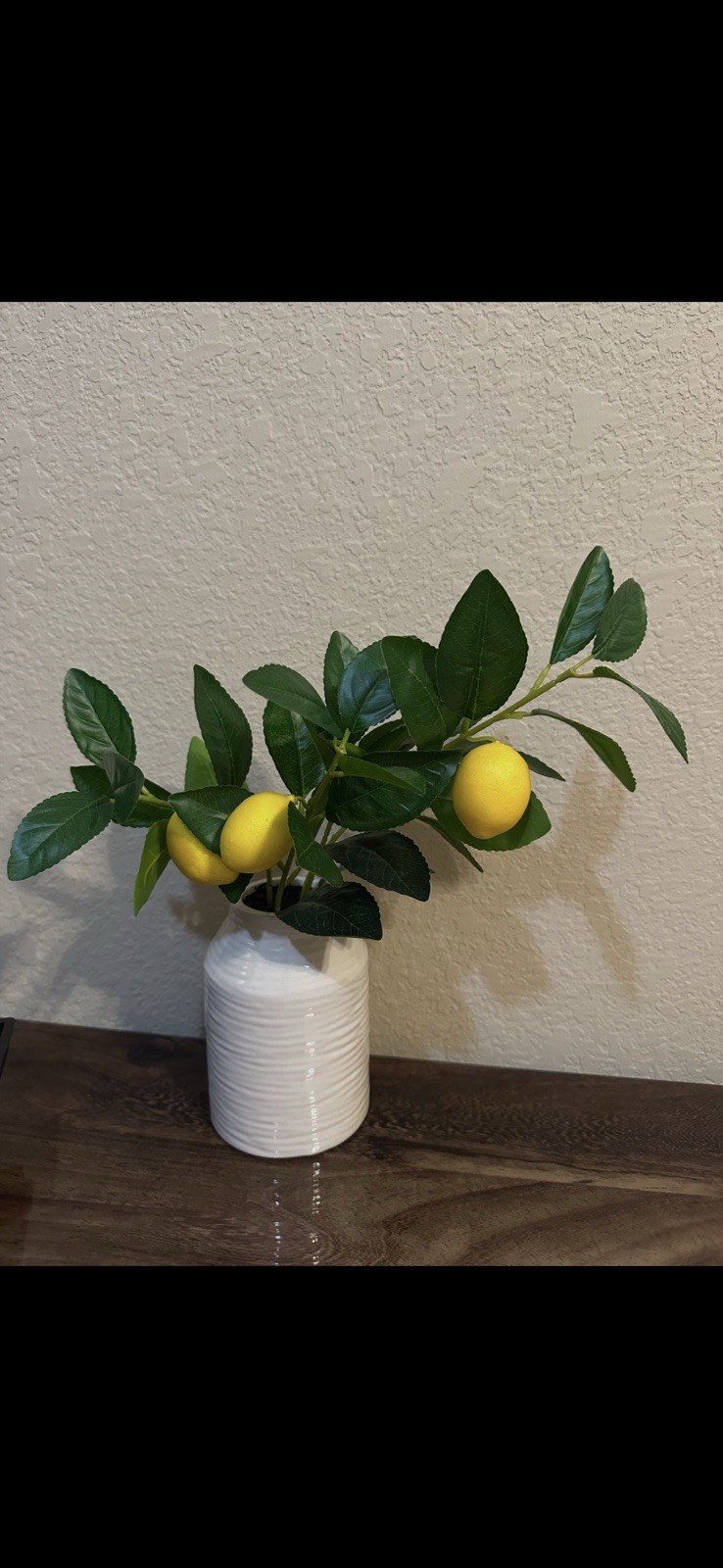 Artificial Lemon Fruit Bonsai Plant Home Decor Potted Fake Tree Ornament