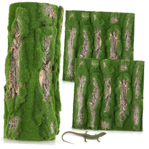 Packs Artificial Moss Bark 11.8 x 11.8 inches Tree Plants Bark DIY for Tree 2