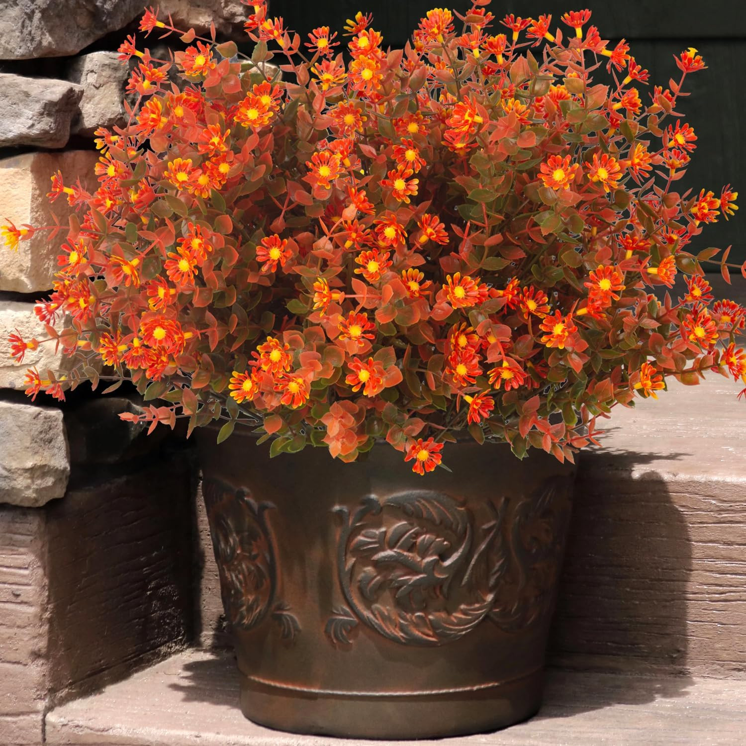 12 Bundles Faux Fall Flowers – No Fade Autumn Decor for Home & Events
