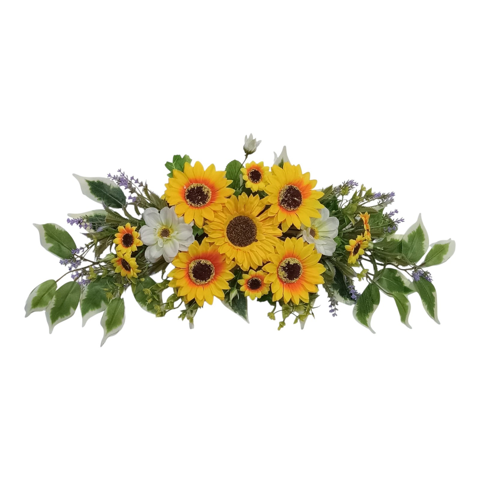 Sunflower 25″ (Display-Ready) Wall Door Window Arch Swag Silk Flower Decor E022