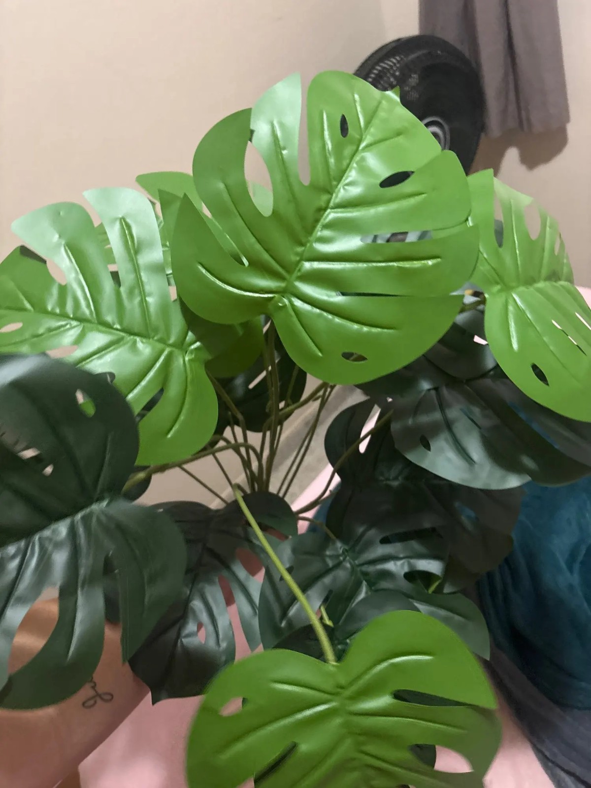 Artificial Palm Tree Realistic Faux Tropical Plant Plastic for Home Office Decor