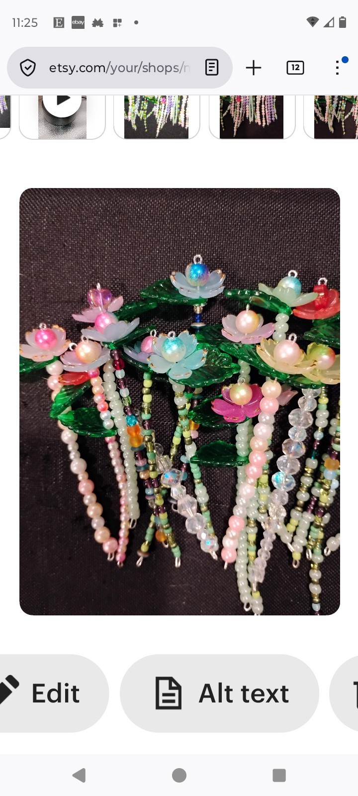 New Custom Made 4 inch Forever beaded Flowers This beautiful flower plant…