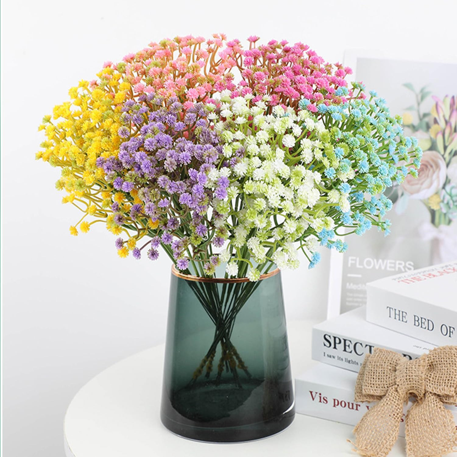 Artificial Flower 12PCS Plastic Babys Breath Table Decoration Wedding Deco Indoo