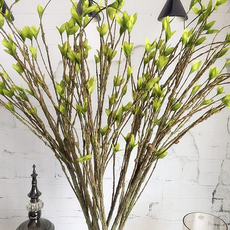 Simulation Dry Vine Artificial Plants Green Leaf Tree Branch DIY Home Decor