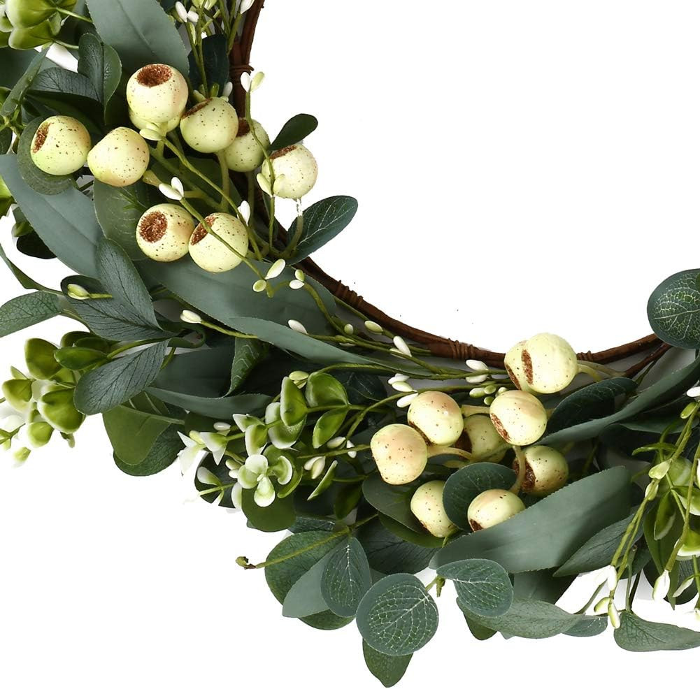 Eucalyptus Wreaths for Front Door 20 Inch Green Home Decor for Wall Porch Window