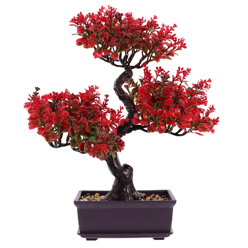 Artificial Plants & Flowers Japanese Fake Faux Bonsai Tree Large Potted
