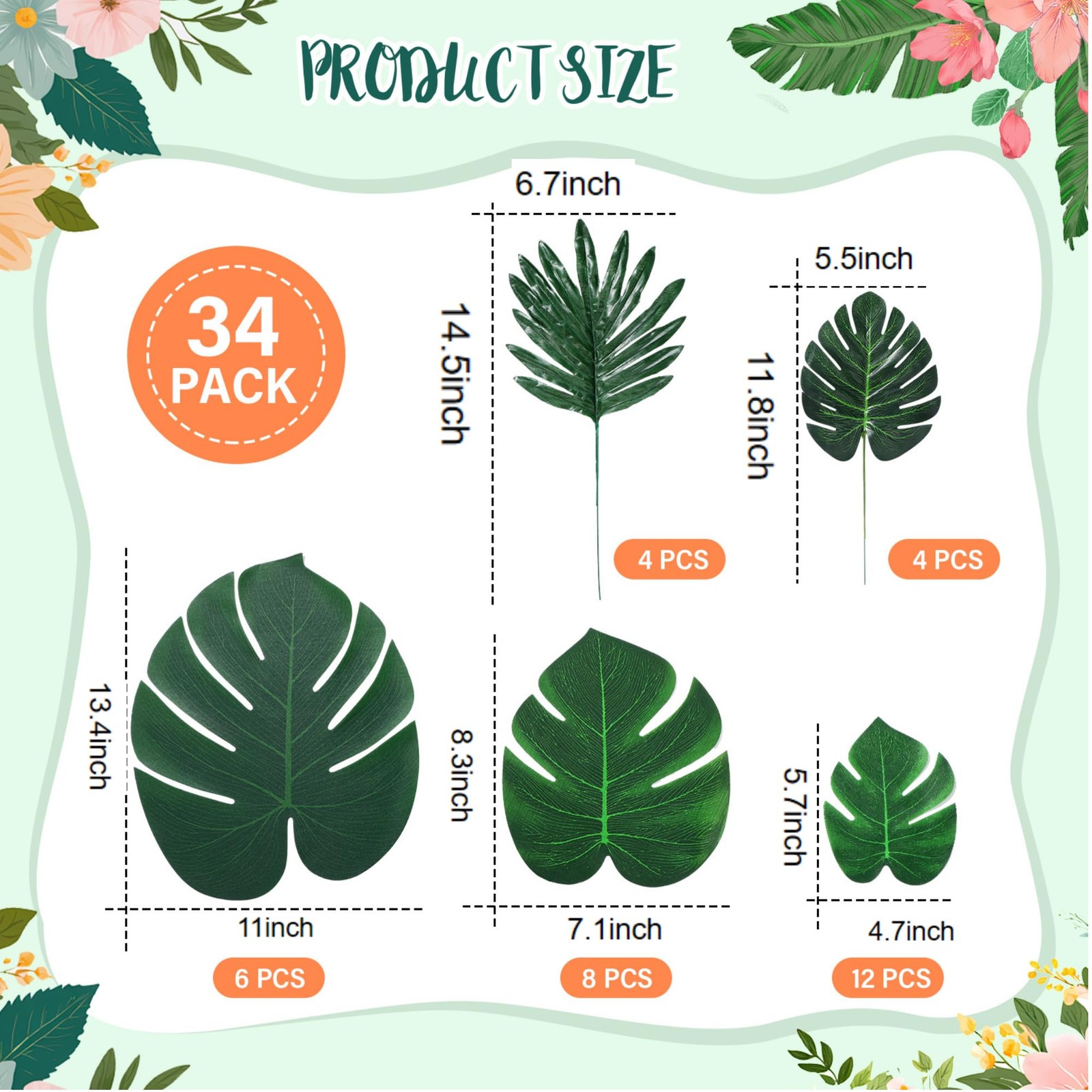40 Pcs Hawaiian Hibiscus Decoration Large Tissue Paper Flowers and Artificial…
